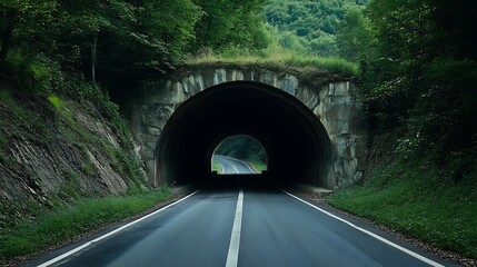 Poster - Tunnel Through the Forest