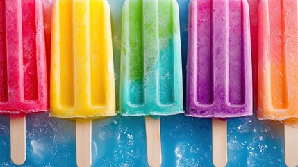 Colorful popsicles