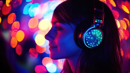 Wall Mural - Silent Disco Party