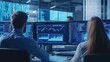 © somneuk - A team of engineers analyzing data patterns on multiple monitors in a high-tech office