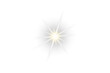 © HDESINER - Radiant glow light burst effect. Realistic golden digital lens flare light effect. Starlight rise on transparent background