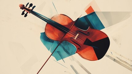 Sticker - Abstract Violin