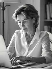 Wall Mural - Busy Professional Woman Working