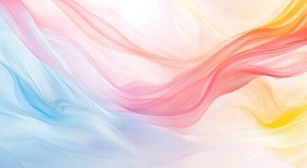 Wall Mural - Abstract Pastel Wavy Background.