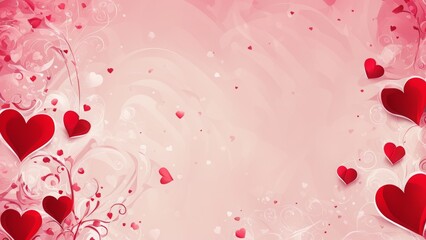 Wall Mural - hearts background, love