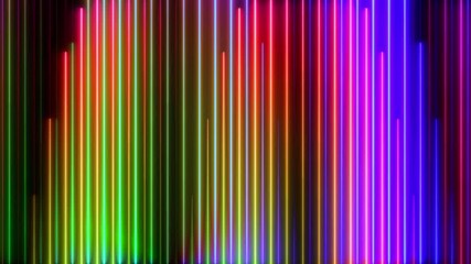 Sticker - neon light line abstract background