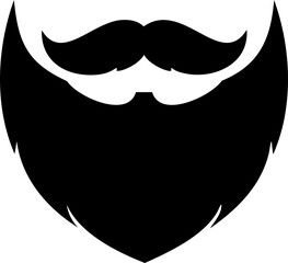 Beard silhouette clip art