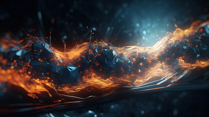 Wall Mural - a colorful explosion of paint with a pastel color palette. dynamic and energetic abstract background