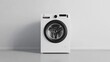 © Nas - White washing machine with digital display