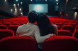 © Gnublin - couple of lovers alone in the cinema
