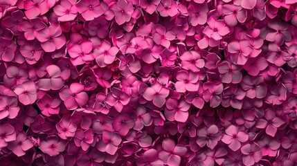 Sticker - Close up of many beautiful pink flowers forming a pattern.