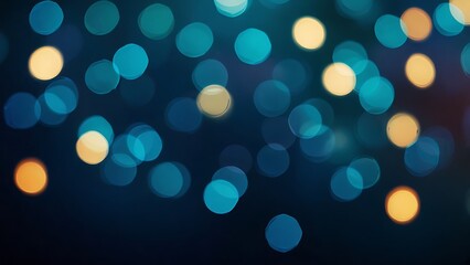 Abstract blue bokeh background for new year