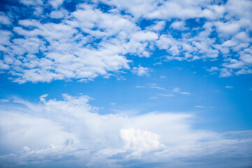 A beautiful sky clouds in nature in an atmosphere of clean air