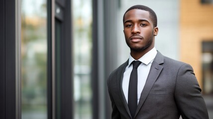 Wall Mural - Portrait of a Confident Man in a Suit