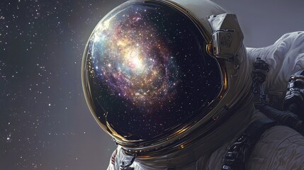 Astronaut's View of Galaxy.