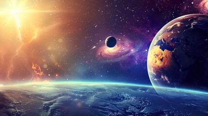 Wall Mural - Planet_Outer_Space_background