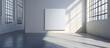© ClicksdeMexico - A white room with a large white wall and a white painting on it