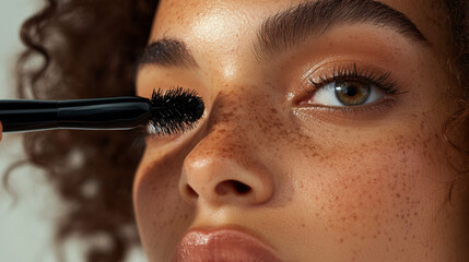 Highlight any nourishing or conditioning benefits of the mascara. Show how the formula helps maintain lash health and strength while enhancing appearance. 