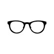 © MstTania - eyeglasses vector black color silhouette solid white background