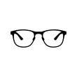 © MstTania - eyeglasses vector black color silhouette solid white background