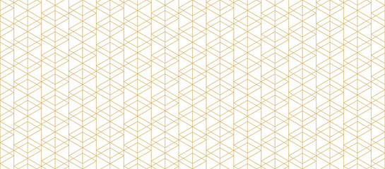 Aufkleber - Christmas pattern seamless geometric line gold background stripe chevron square zigzag. Vector illustration 