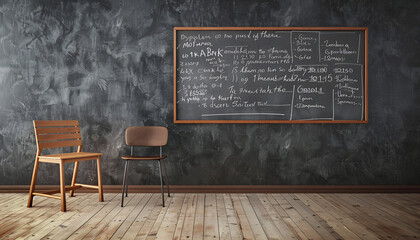 Surface of a green chalkboard as a background