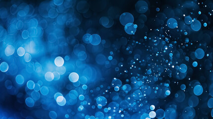 Wall Mural - blue blurry dots background