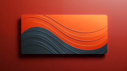 Wall Mural - a red and black keyboard with a wave pattern. there is space for text.
