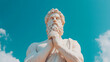 © A2Z AI  - Stoic Statue Sculpture with Inspirational Background, Timeless Art and Motivational Concept