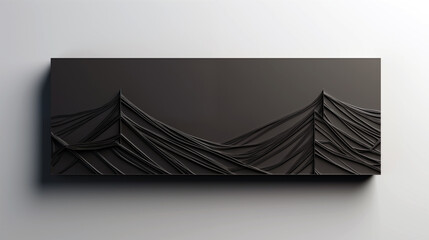 Wall Mural - a black and white photo of a bridge with a lot of wires hanging from it. there is space for text.
