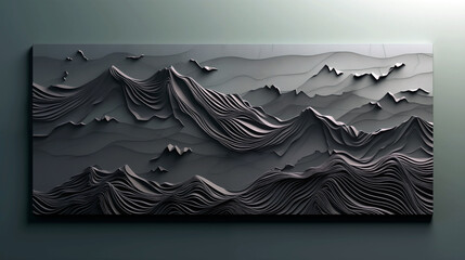 Wall Mural - the photo is abstract and has a sense of depth and movement. there is space for text.