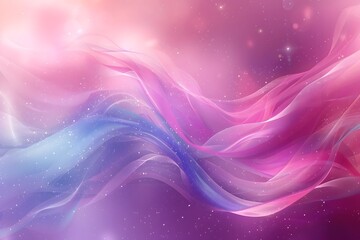 Wall Mural - Ethereal Waves of Colorful Light in a Dreamy Background