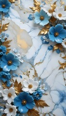 Sticker - digital floral background pattern