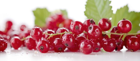 Fresh Currant On White Backgroun