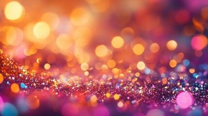 Poster - Abstract Glittery Background with Blurred Lights