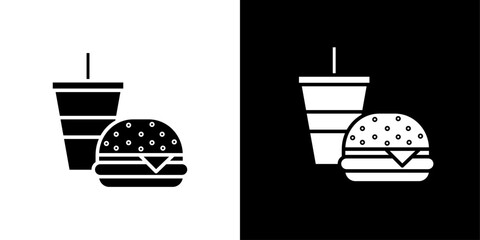 Fast food icon Isolated flat vector in outline