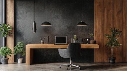 Sticker - Modern Minimalist Home Office Workspace