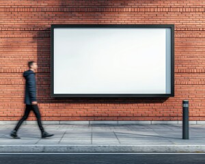 Stock billboard mockup, advertisement on the streets of London