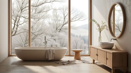 Wall Mural - Modern bathroom interior..