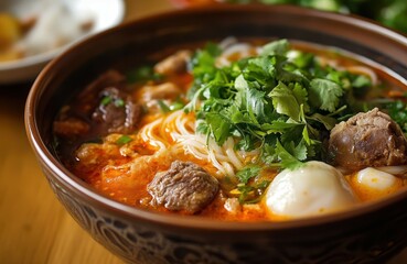 Poster - Vietnamese dish Bun bo hue