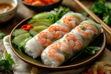 Sticker - Vietnamese prawn spring roll