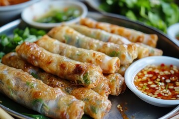 Sticker - Vietnamese spring roll fried