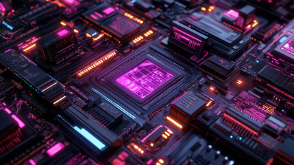 Abstract visualization of a digital network