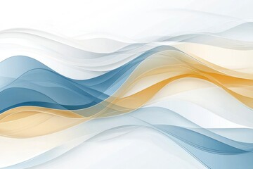 Wall Mural - abstract background with intertwined blue and yellow waves