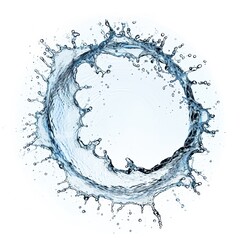 Poster - Splashing water wave abstract