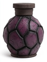 Sticker - Unique glass vase with intricate purple design