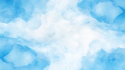 Wispy cloud-like shapes in soft blue hues, dreamy watercolor texture