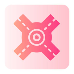 Sticker - Crossroad gradient icon