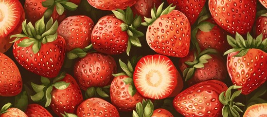 Strawberry backdrop