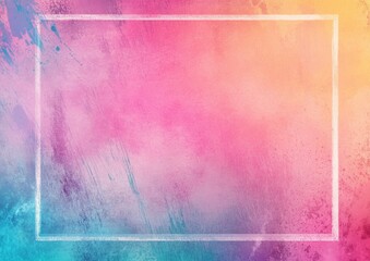 Wall Mural - pastel grunge frame with colorful texture and soft gradient background ideal for design projects pap